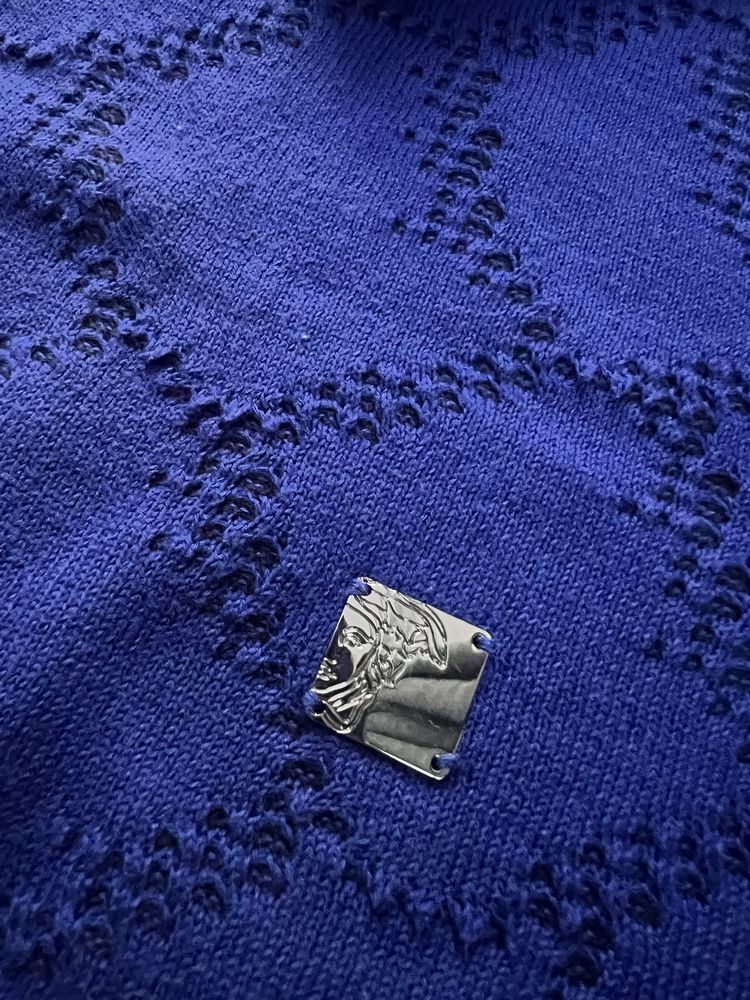 Sweter męski dekolt w serek