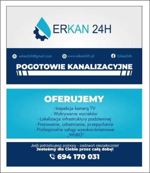 Wuko, udrażnianie rur, czyszczenie rur, kamera TV od 249,00