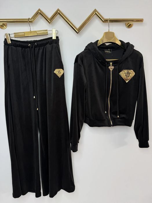 Dres welurowy Lola Bianka czarny