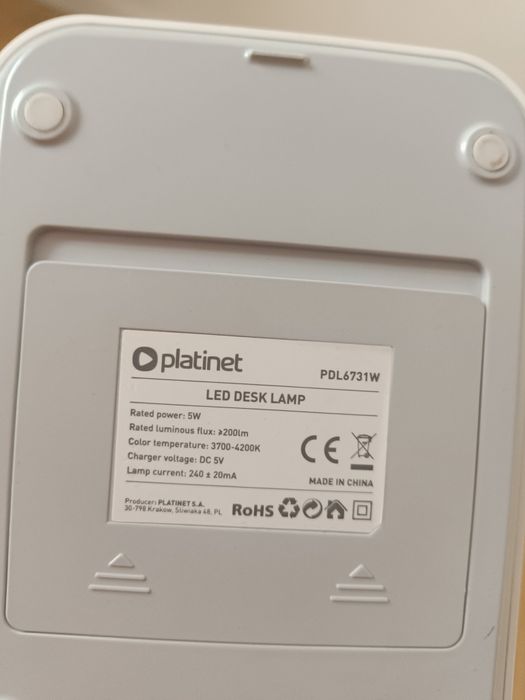 Komplet podstawka na monitor i lampka