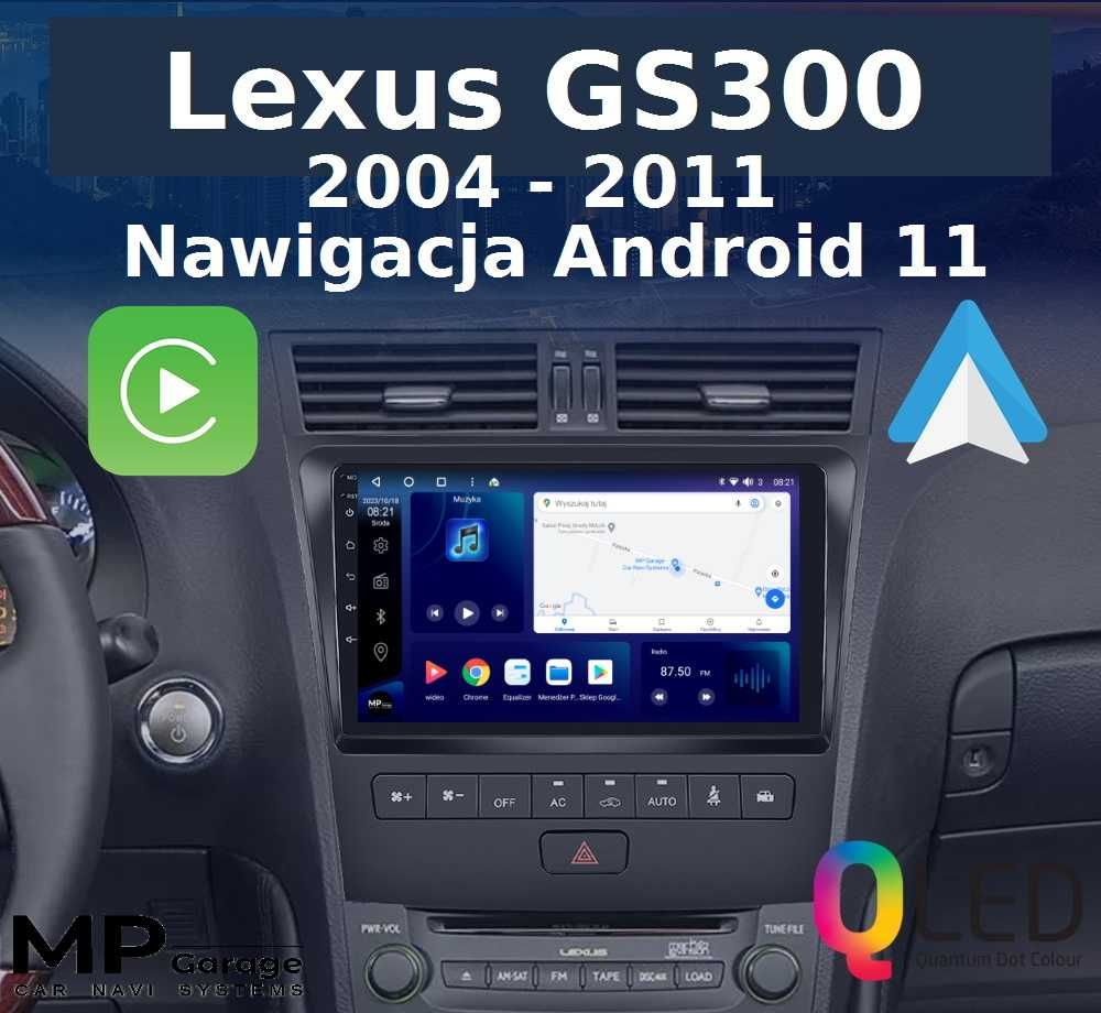 LEXUS GS300 Radio Android 4G Qled Carplay AndroidAuto DSP