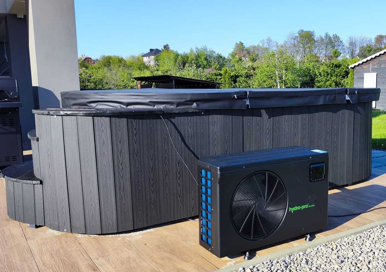 BASEN WOLNOSTOJĄCY 420 z JACUZZI, Podgrzewany Pompa Ciepła