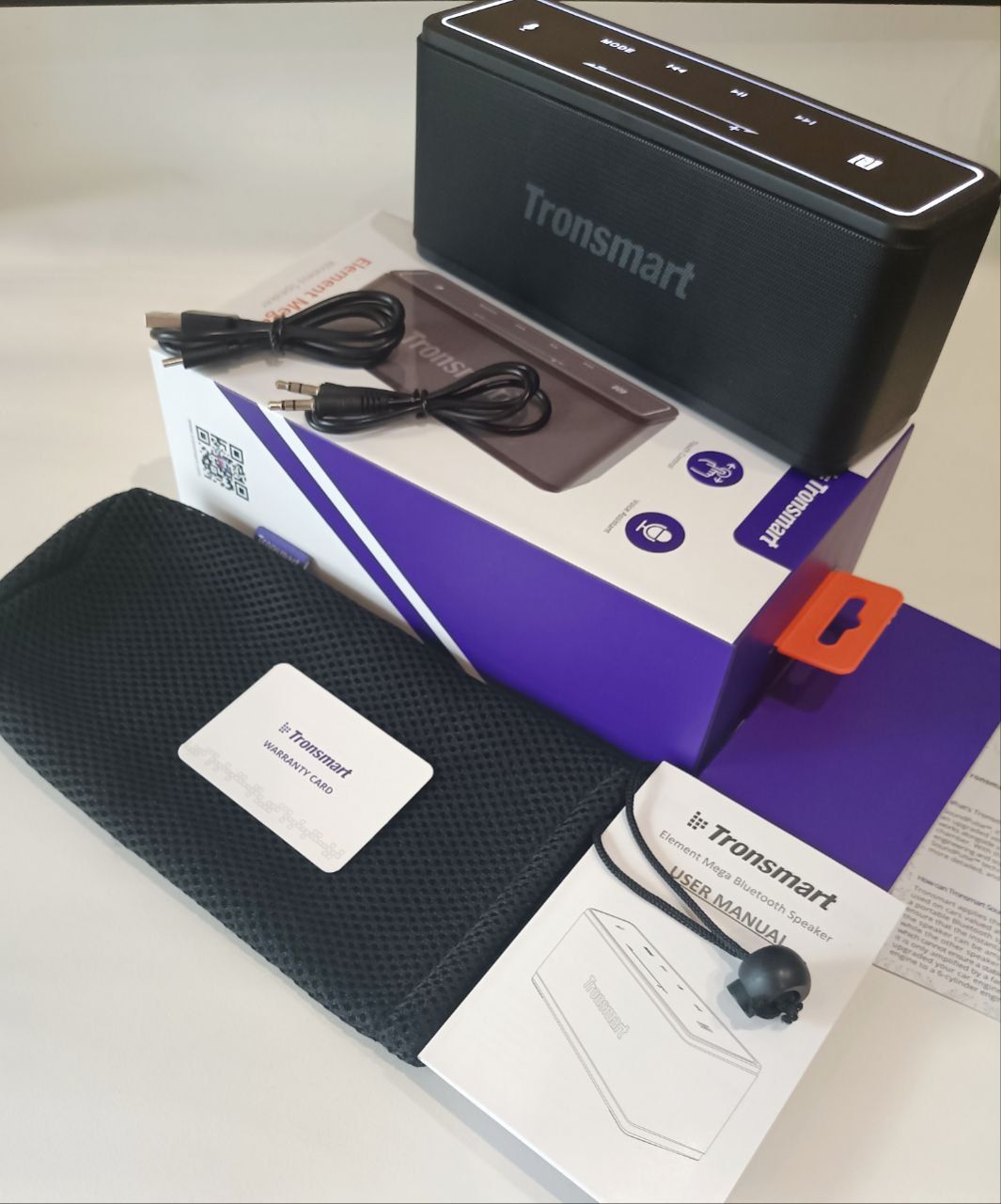 Колонка Tronsmart element MEGA +Touch Control 40W, 3300mAh NFC+ сумка