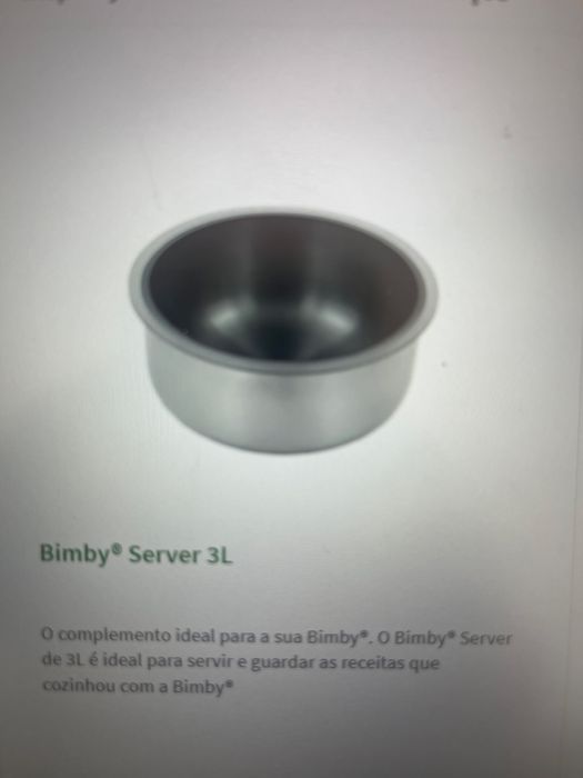 Bimby server 3L - NOVO