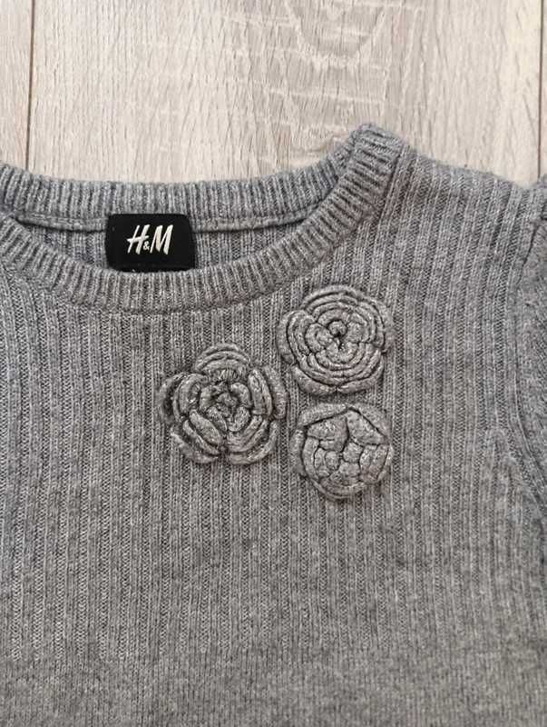 Dzianinowe tunika, sukienka H&M