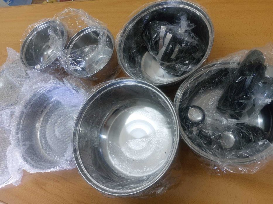 kit panelas com 6 peças NUNCA USADAS