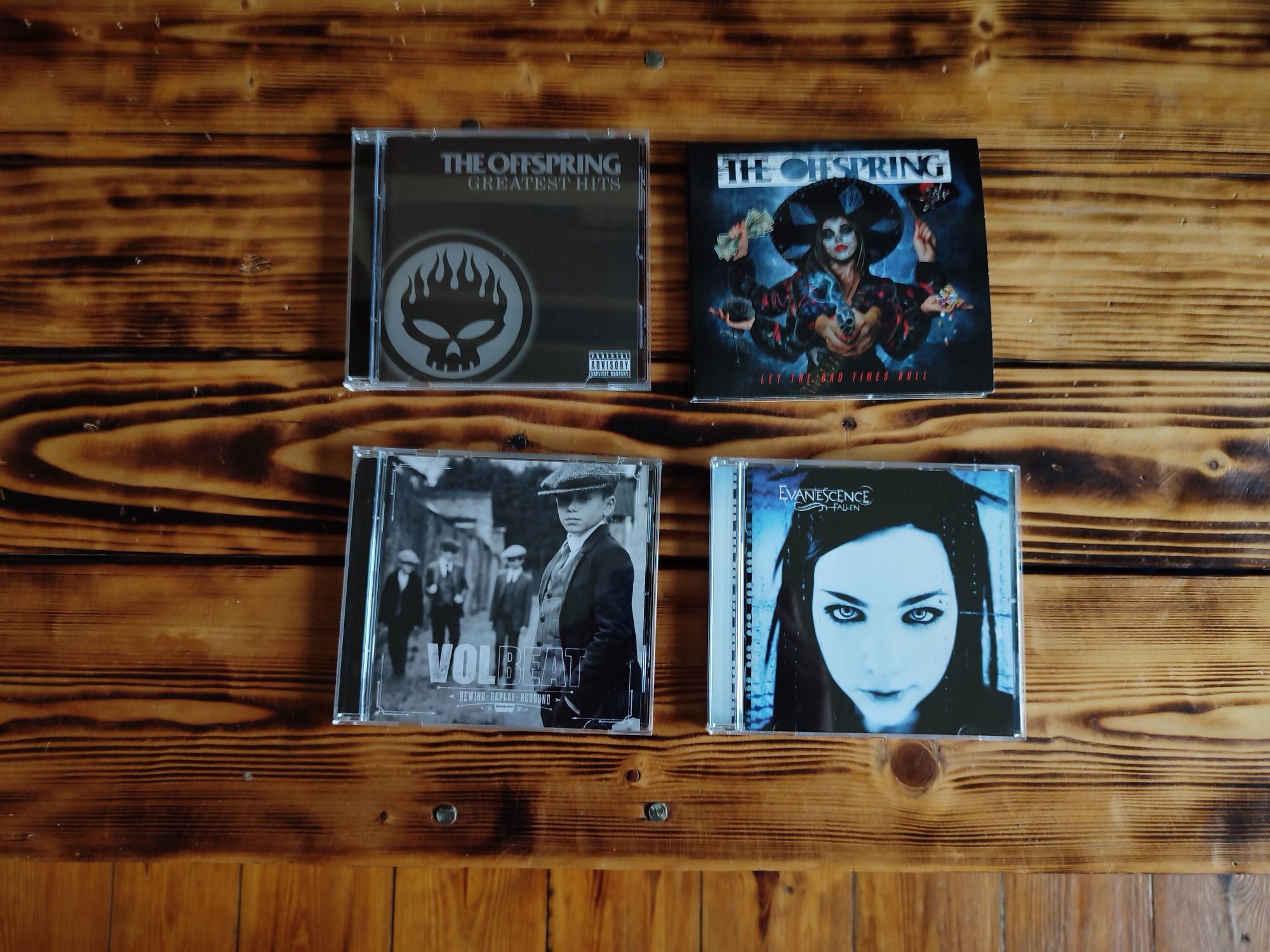 Evanescence The Offspring Volbeat CD 4 sztuk płyta CD muzyka