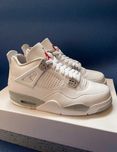 *NoweJordan4 Air4ButyWhiteUnisexTrampki*Prawdziwy strzał 42