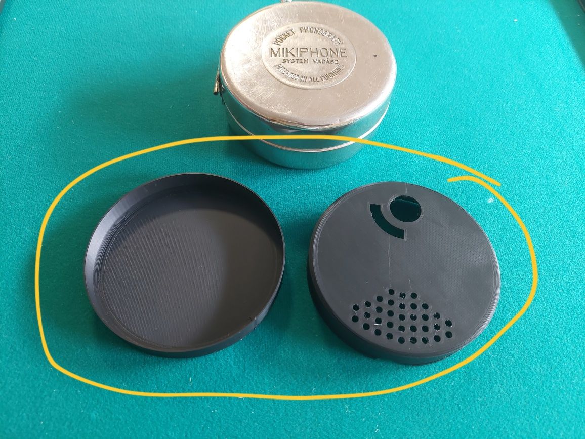 Caixa ressonância para gramofone Mikiphone vintage