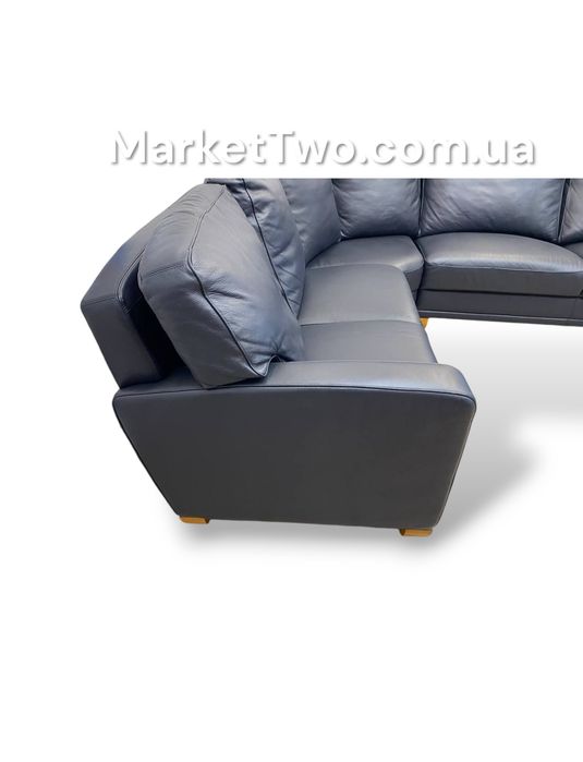 Кожаный, шкіряний кутовий диван Schröno ручна робота (070705)