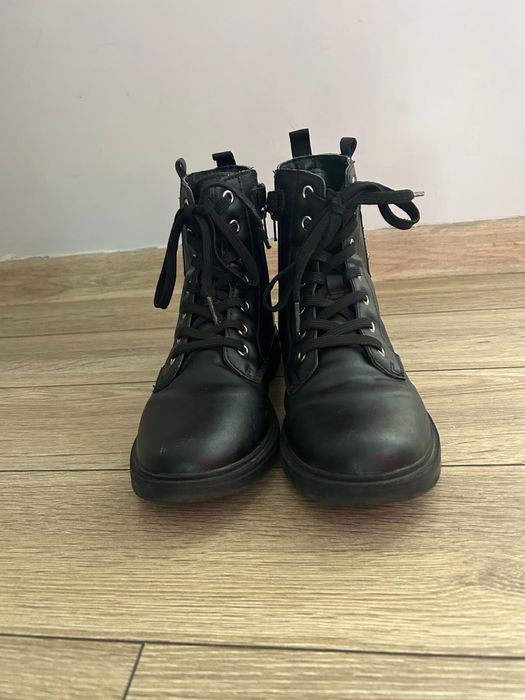 Geox czarne kozaki damskie rozm. 37 bardzo dobry stan suwak ocieplane