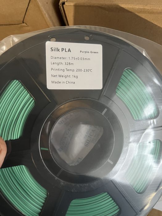 Філамент PLA Silk (2-х кольорові, 3-х кольорові)