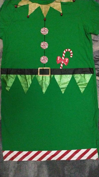 Новогодний костюм девушки Эльфа, размер М