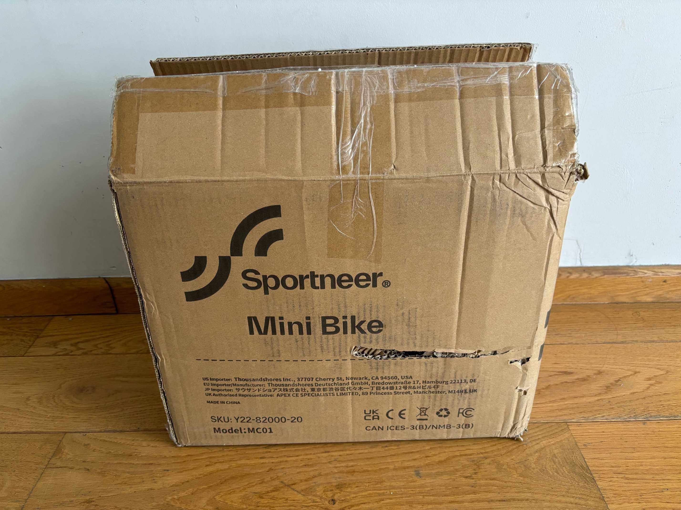 Mini rowerek treningowy Sportneer wyświetlacz LCD