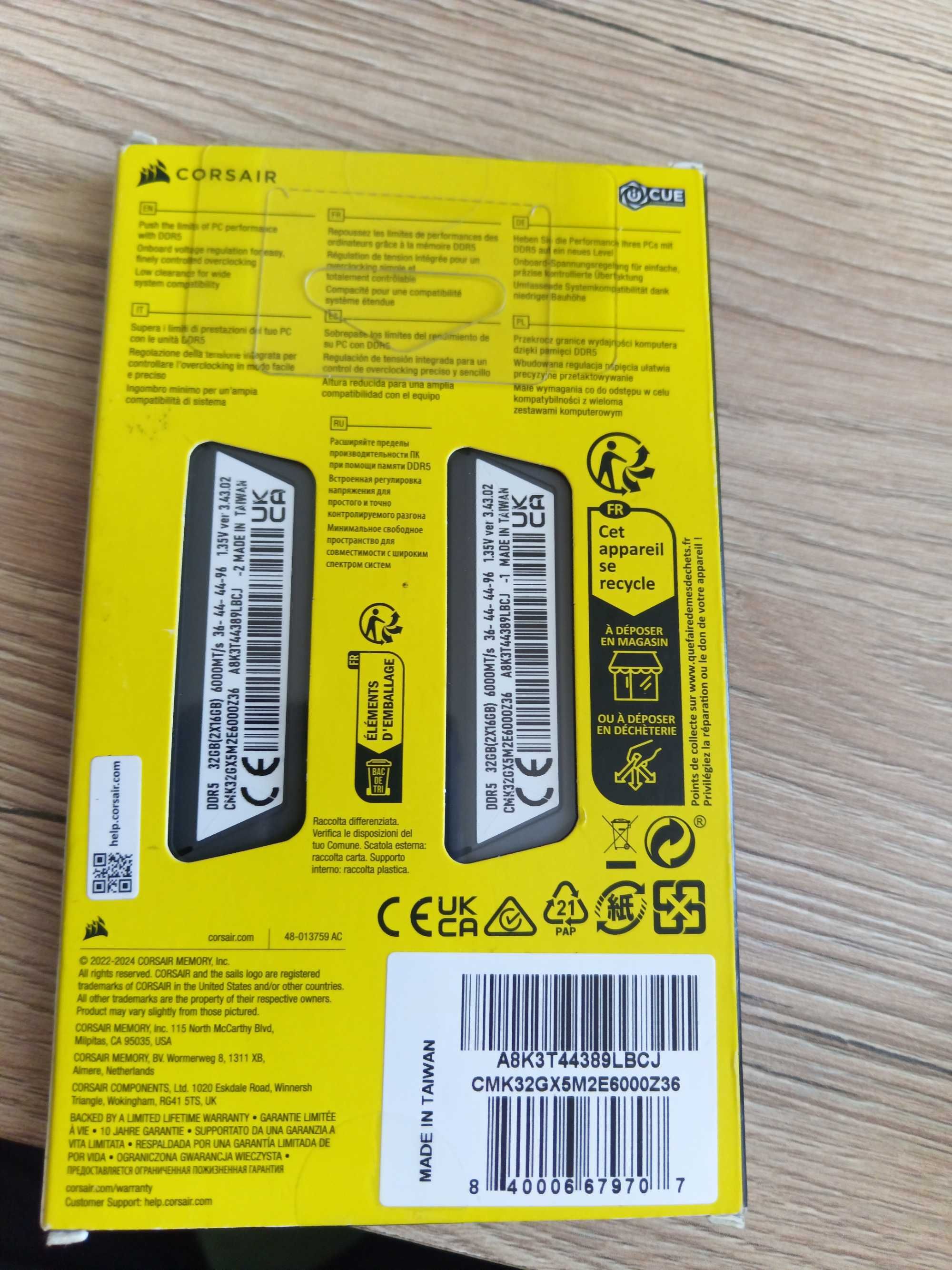 Продам  нову оперативну  пам'ять DDR5 32GB