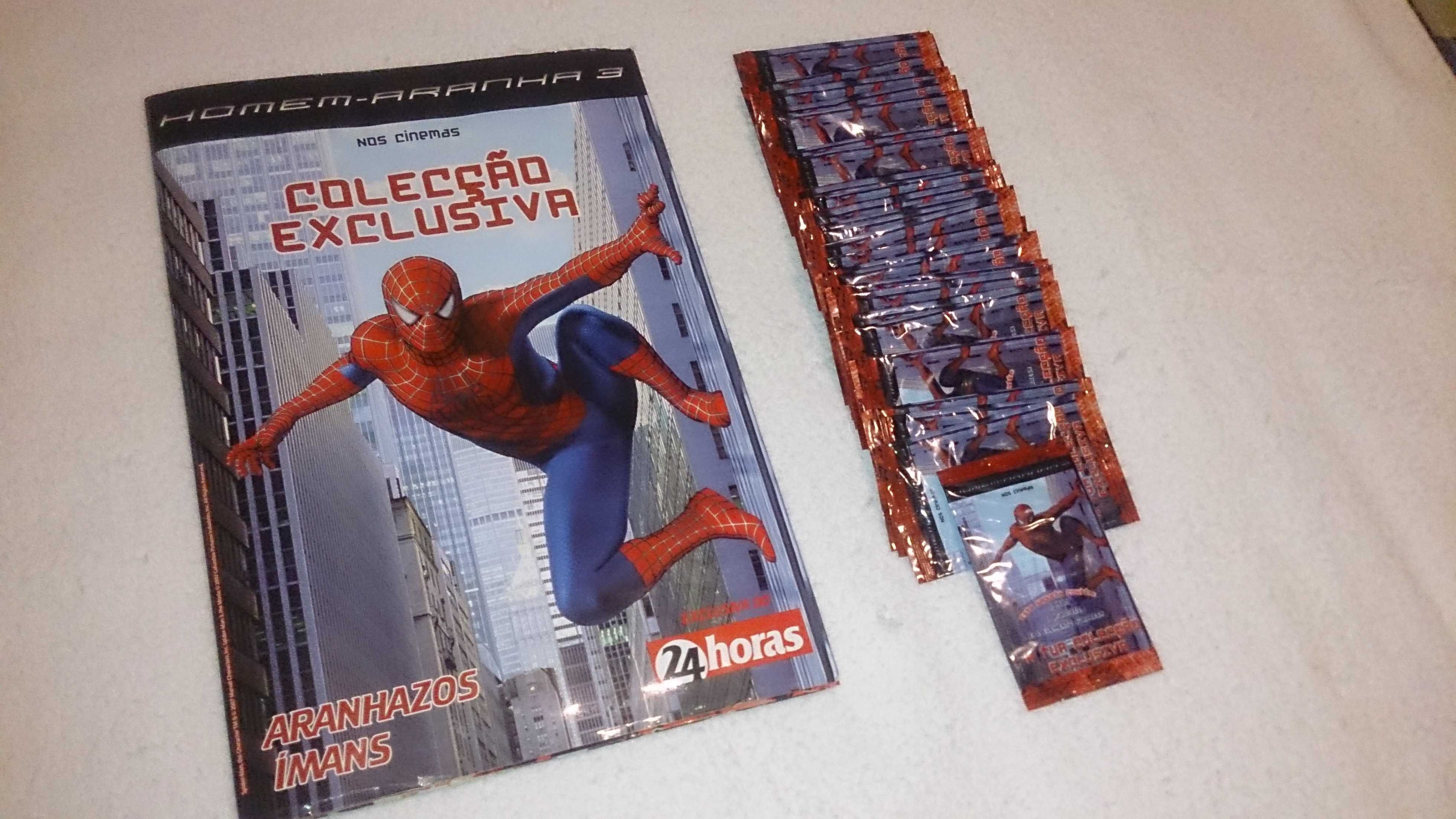 homem aranha 3 (caderneta de aranhazos e ímans) com 26 carteiras novas