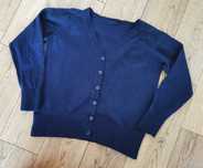 NEXT school 122 cm granatowy sweter kardigan szkolny