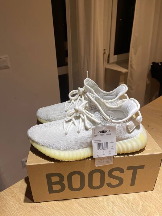 adidas Yeezy boost 350 v2 cream white 42 bone zebra onyx carbon