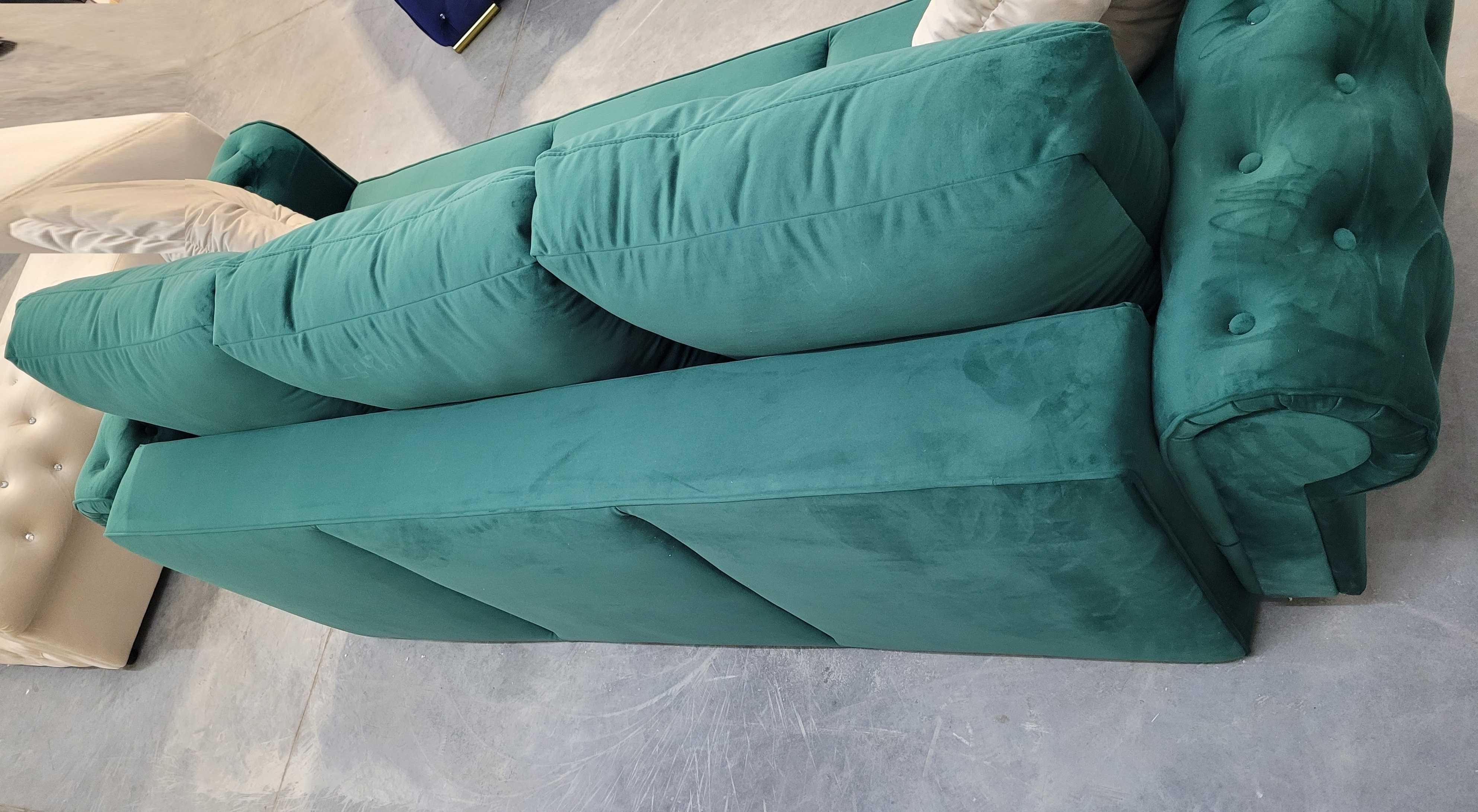 ZOBACZ Super zestaw sofa fotele pufy spanie codzienne pojemnik NR. 1/X