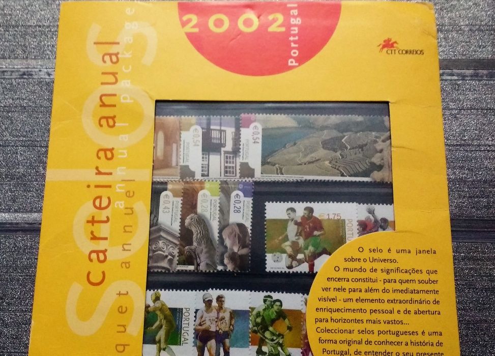 Carteira anual dos selos Portugal 2002 (oferta do envio registado)