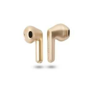 NOVOS - Auriculares Guess Bluetooth TWS Earbuds Gold Triangle