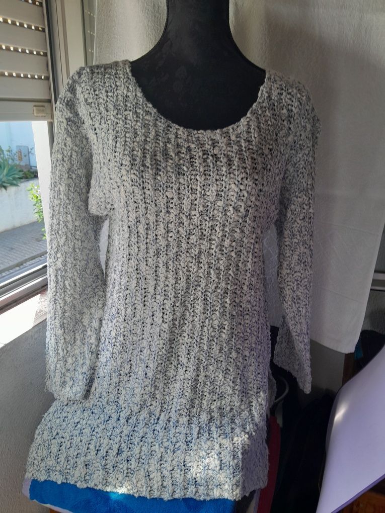Camisola de malha com duas cores M