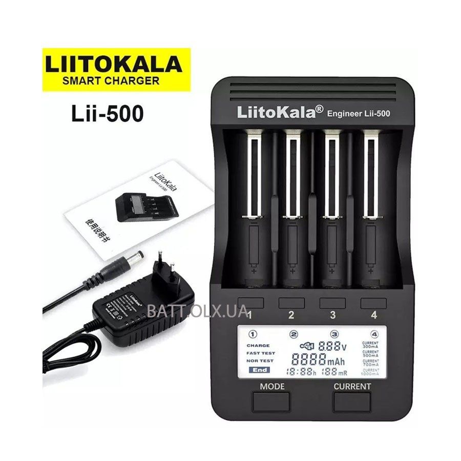 Зарядний пристрій LiitoKala Lii 500, 500S, 600 ОПТ