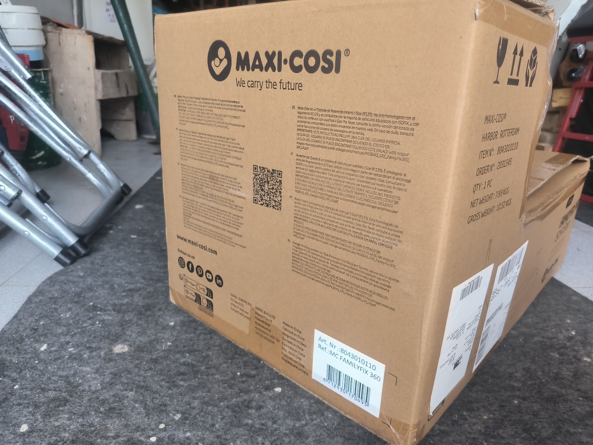 Isofix maxi cosi familyfix 360 com garantia 2 anos