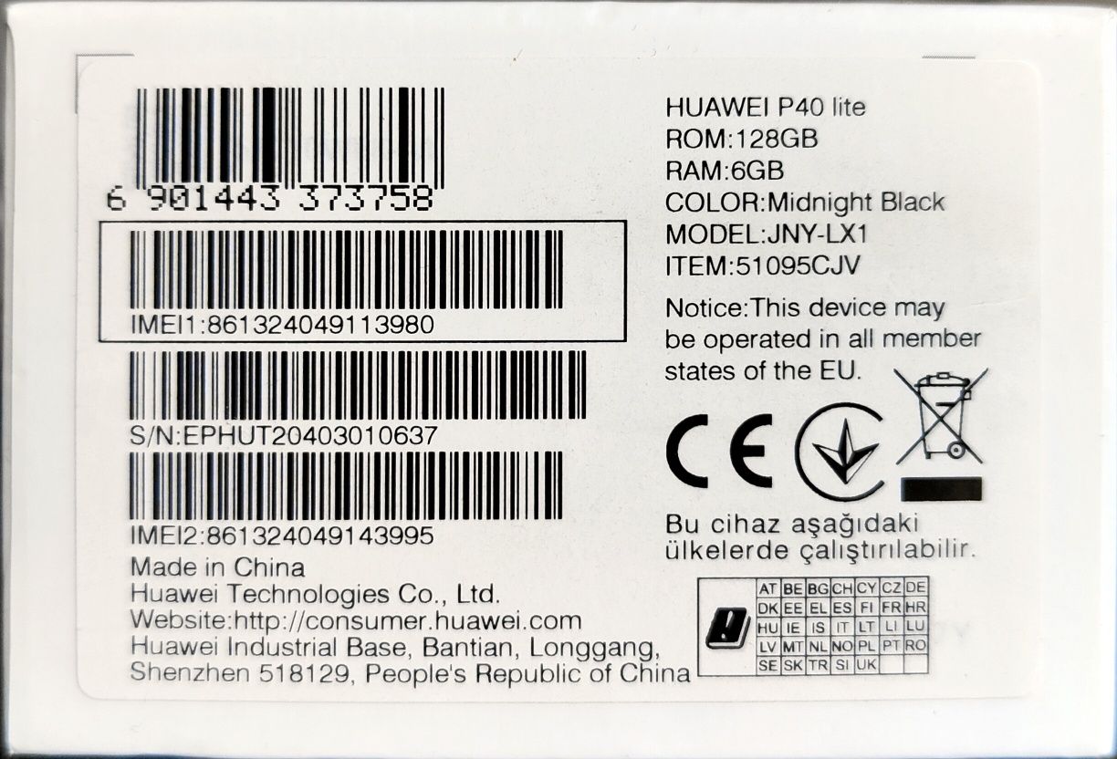 Huawei P40 Lite 6/128
