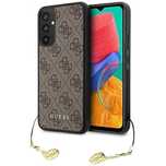 Etui Guess 4g Charms Collection na Samsung Galaxy A34/5g - brązowe