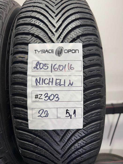 Opony Zimowe 205/60/16 Michelin Alpin #Z303