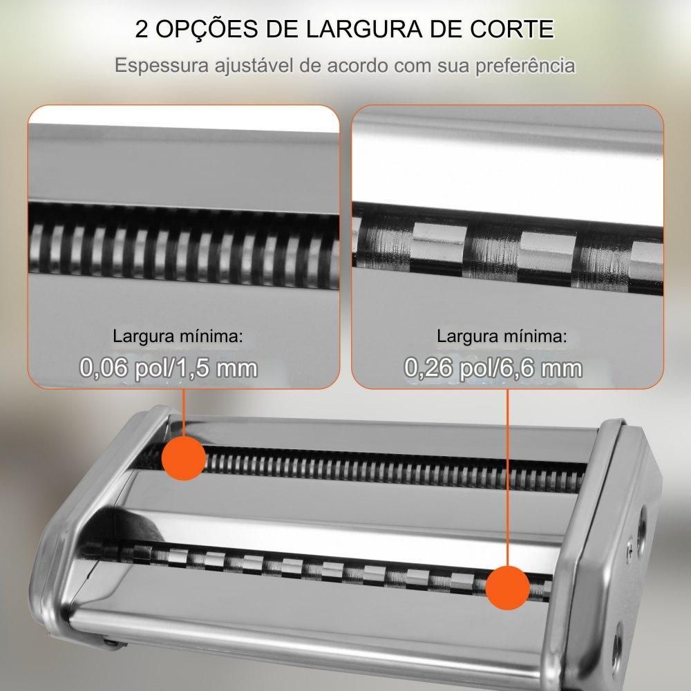 Máquina de Massas Manual com 9 Configurações