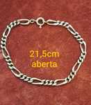 Pulseiras homem em prata contrastada.