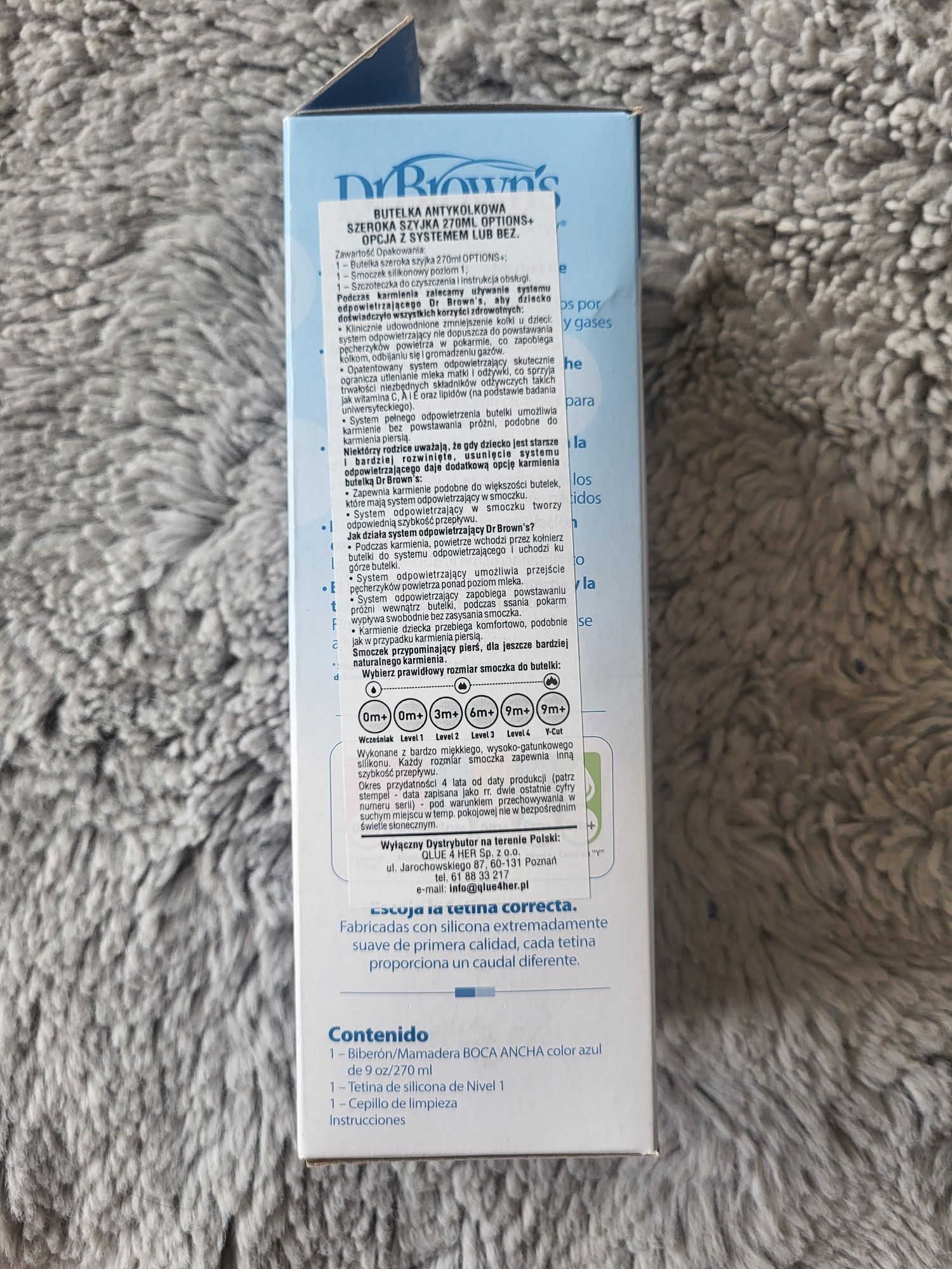 Dr browns butelka do karmienia 270ml