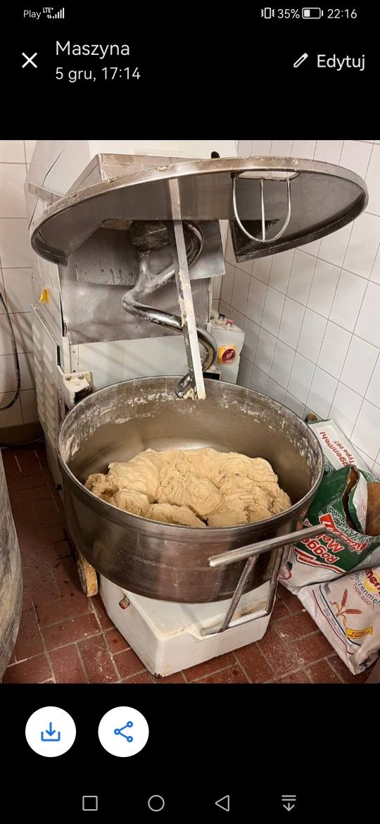 Miesiarka mieszałka do ciasta Glimek z wyjezdnym kotłem