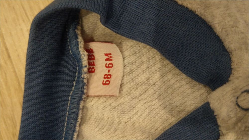 Pajac welurowy niemowlecy