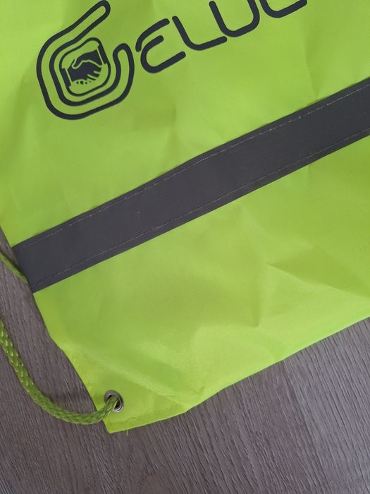 Neonowy worek workoplecak odblaskowy