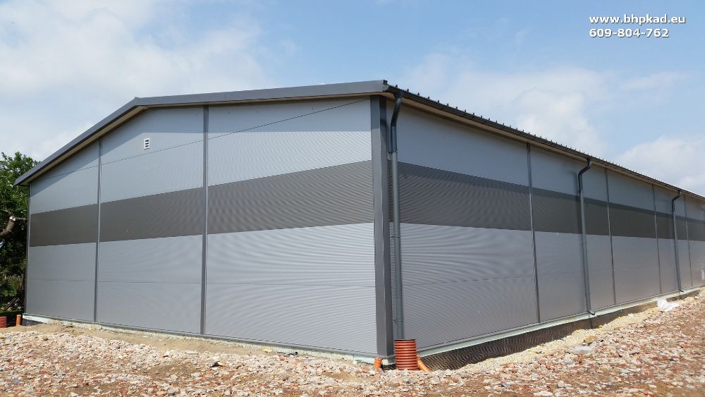 Konstrukcja stalowa. Ocynk. 15x30x4,5m. Producent. BHP KAD. Bartoszyce