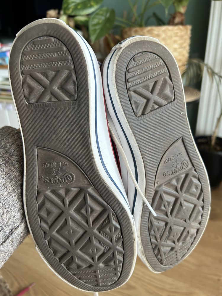 Czarne trampki converse za kostke, dlugie. R.36,5