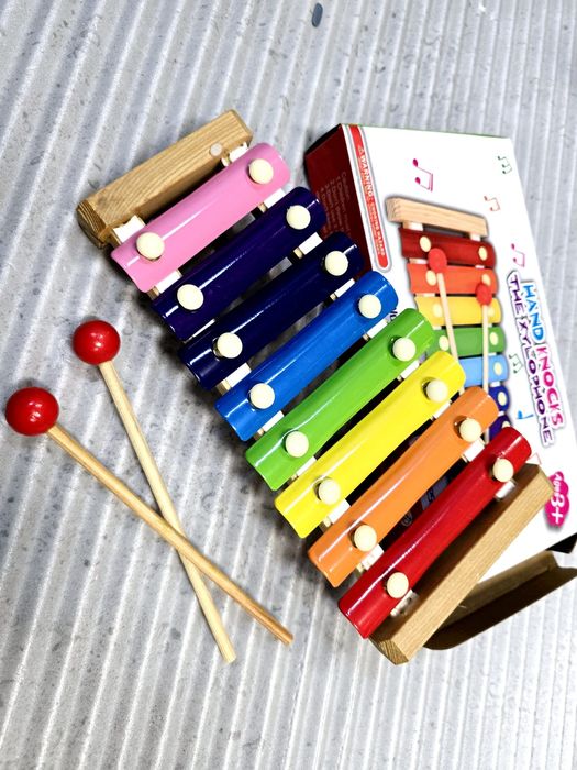Ekstra instrument muzyczny Cymbałki dla dzieci kolorowe nowe