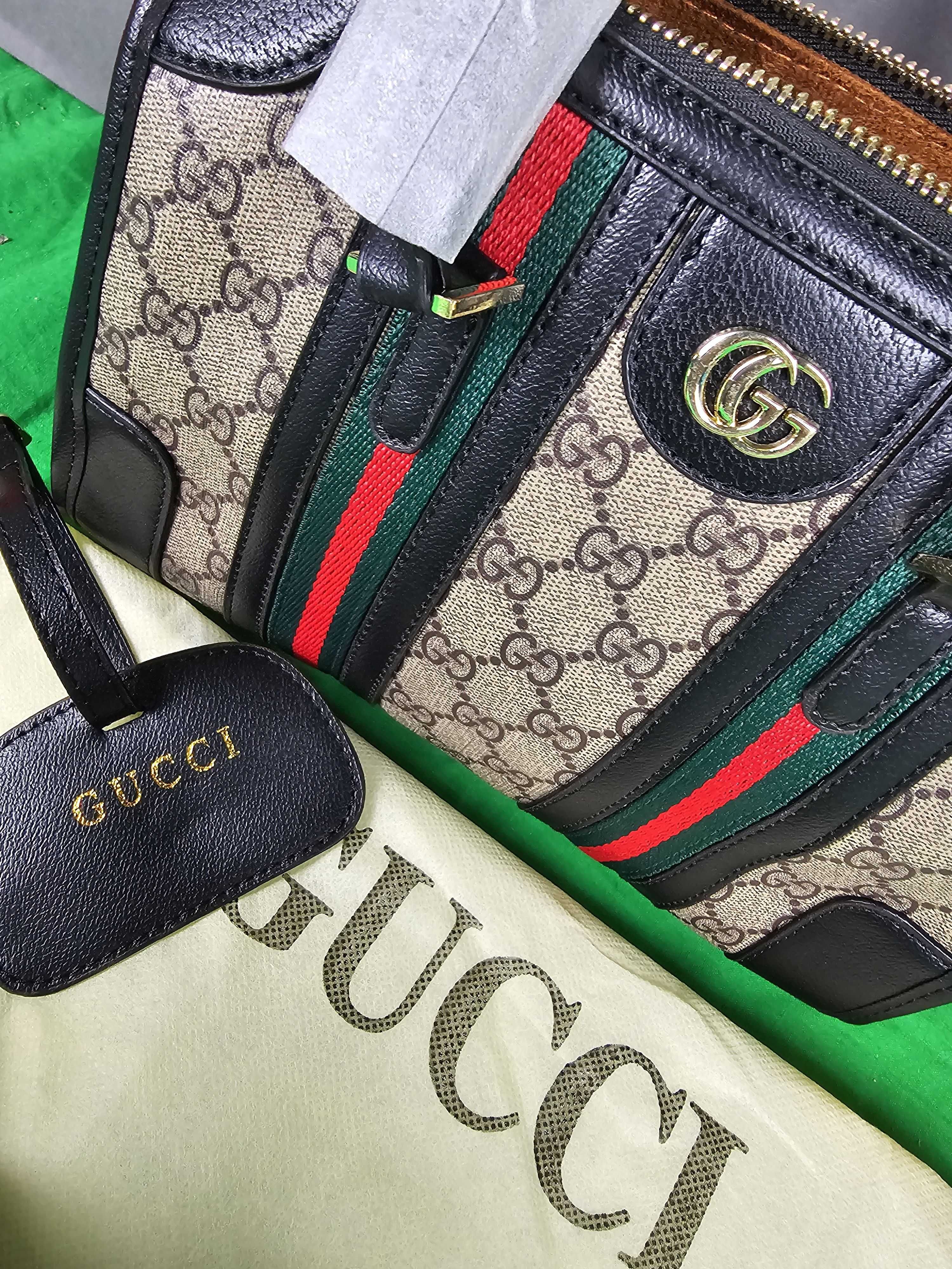 Torba damska kuferek gucci beż czarny hit