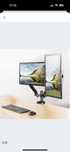Uchwyt do 2x monitor GAZOWY 2X USB 3.0 regulowany