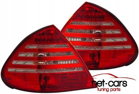 Lampy tylne tył MERCEDES E W211 LED Diodowe czerwone chrom