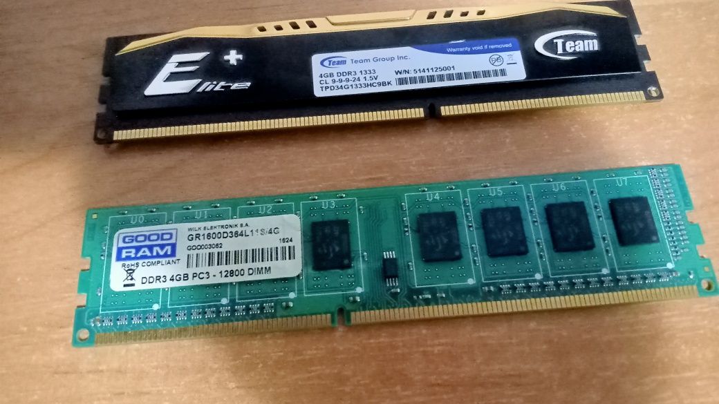 ОЗУ ddr 3 две по 4 gb