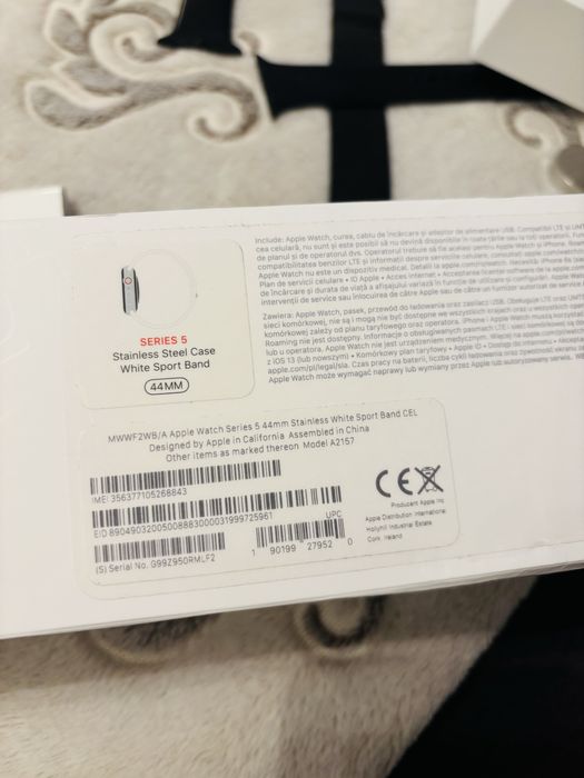 Zegarek Apple Watch 5  44mm Stainless Cellular