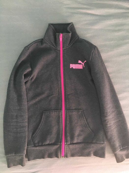 bluza PUMA szaro różowa 152 cm/12 years