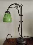 Lampa mosiężna secesja