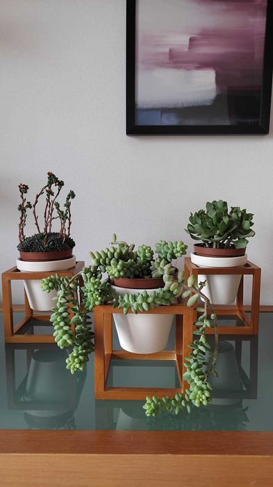 Zestaw 3 ścienne doniczki wiszące kwietniki na ścianę dom loft