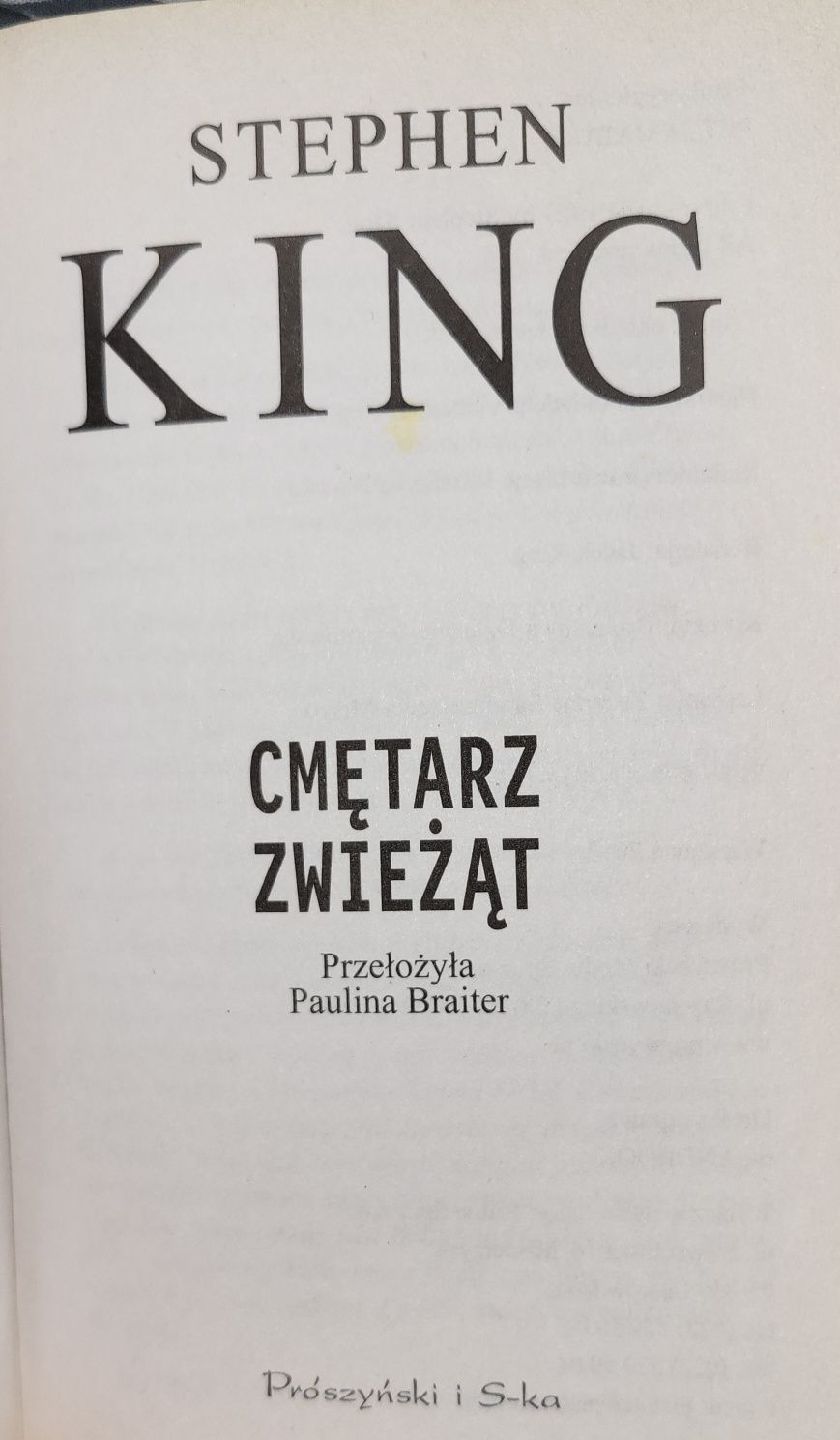 Stephen King Cmętarz zwieżąt