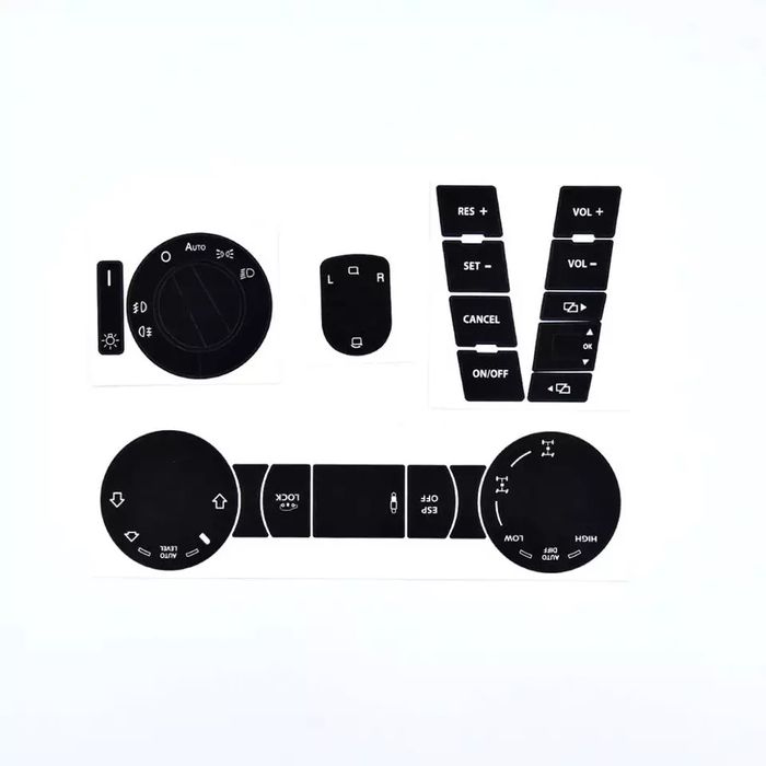Kit reparação de botões em vinil para volkswagen touareg 04-09